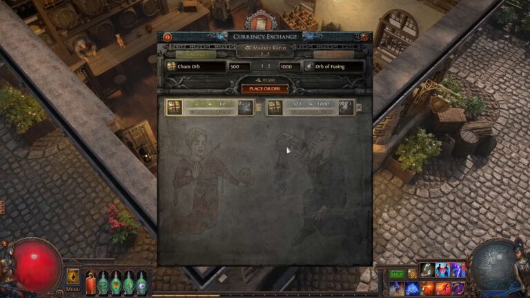 path of exile currency exchange market 1